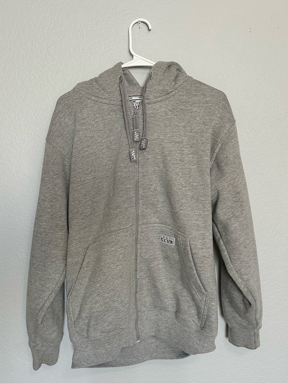 Pro Club Light Gray Zip Up